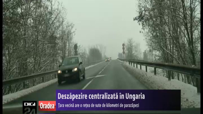 Deszapezire centralizata in Ungaria. tara vecina are o retea de sute de kilometri de parazapezi Imagine
