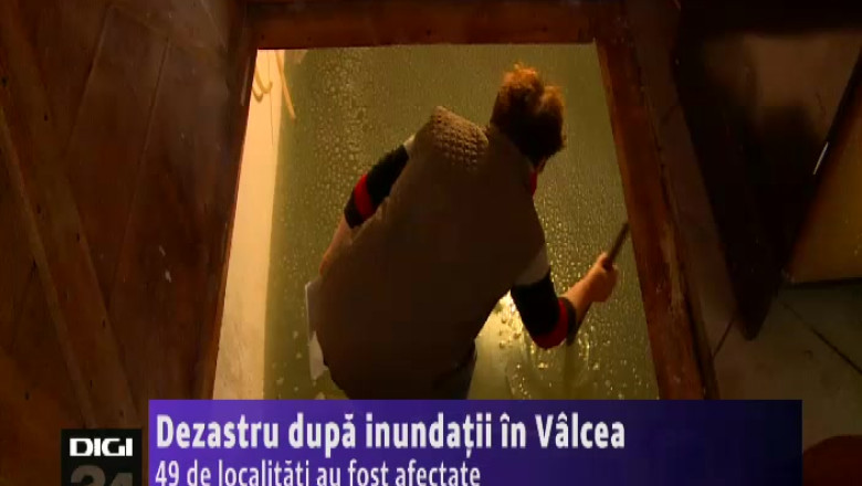 Dezastru dupa inundatii in Valcea. 49 de localitati au fost afectate Imagine