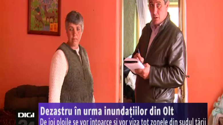 Dezastru in urma inundatiilor din Olt. De joi, ploile se vor intoarce si vor viza tot zonele din sudul tarii Imagine