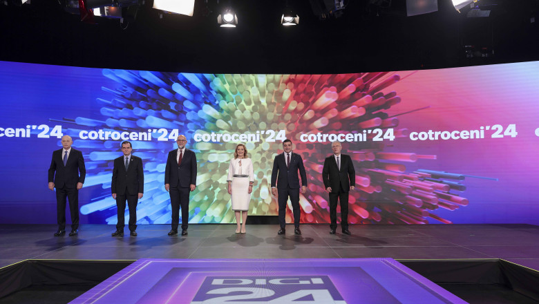 Dezbaterea presedintilor la Digi 24: Orban se retrage si o sustine pe Lasconi. Geoana, atac la sefa USR. Principalele teme discutate Imagine
