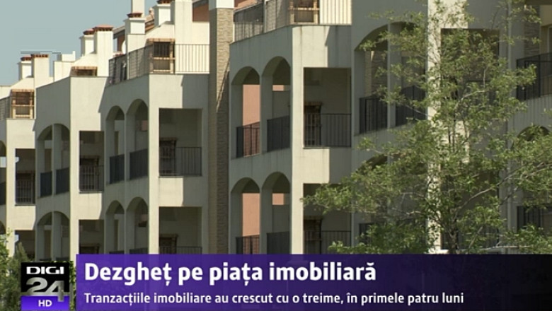 Dezghet pe piata imobiliara: Numarul tranzactiilor imobiliare a crescut cu 32% in primele patru luni ale anului Imagine