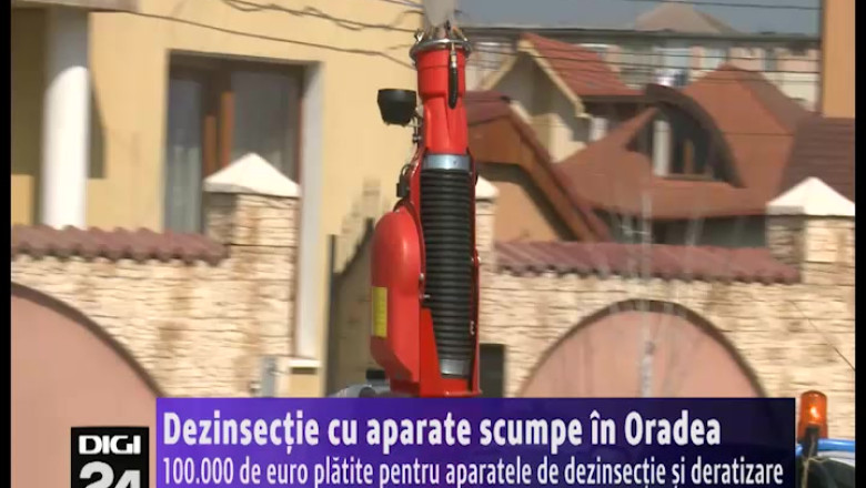 Dezinsectie cu aparate scumpe in Oradea. 100.000 de euro platiti pentru utilajele de dezinsectie si deratizare Imagine