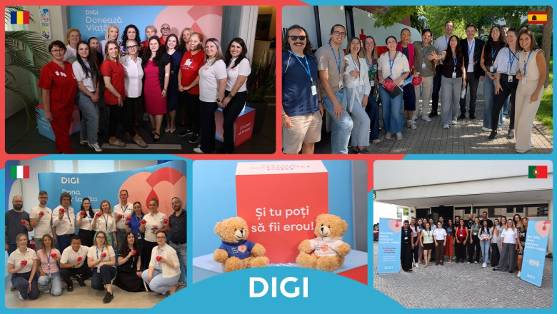“DIGI DONEAZA VIATA” trece granitele Romaniei. O singura campanie, patru tari si mii de sanse la viata