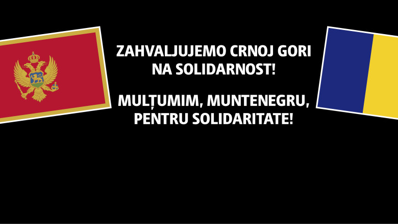 Digi24 marcheaza ziua de doliu national. Un banner de multumire pentru omenia din Muntenegru va fi depus la locul tragediei Imagine