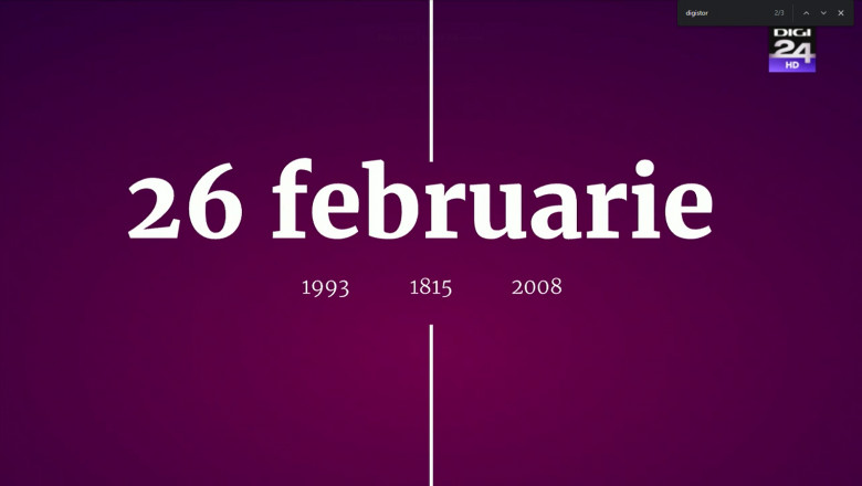 Digistoria - cele mai importante evenimente petrecute in 26 februarie Imagine