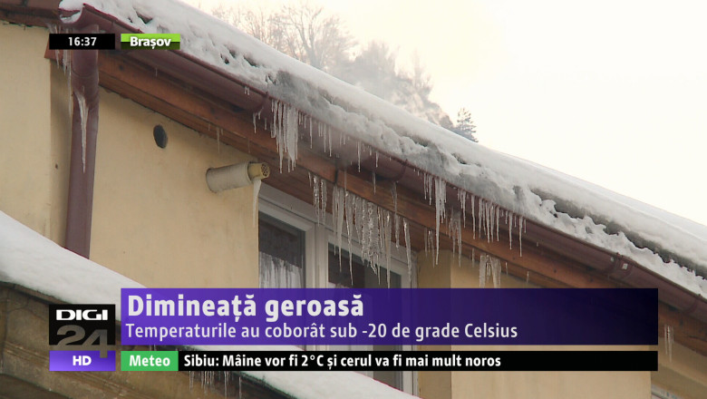 Dimineata geroasa. Temperaturile au coborat sub -20 de grade Celsius Imagine