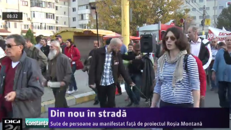 Din nou in strada. Sute de persoane au manifestat fata de proiectul Rosia Montana Imagine