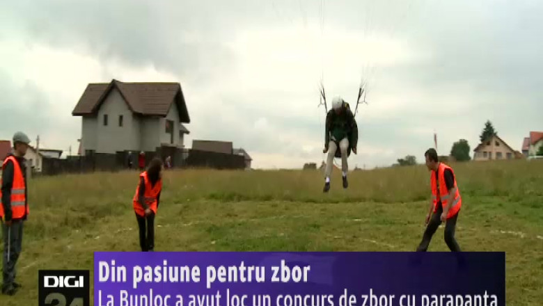 Din pasiune pentru zbor. La Bunloc a avut loc un concurs de zbor cu parapanta Imagine