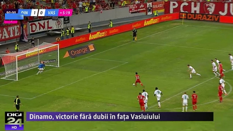 Dinamo, victorie fara dubii in fata Vasluiului: Trei puncte alb-rosii Imagine
