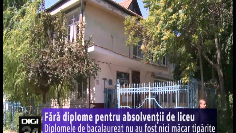 Diplomele de bacalaureat pentru absolventii din acest an nu au fost nici macar tiparite Imagine
