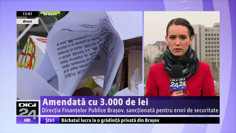 Directia Finantelor Publice Brasov, sanctionata pentru erori de securitate Imagine