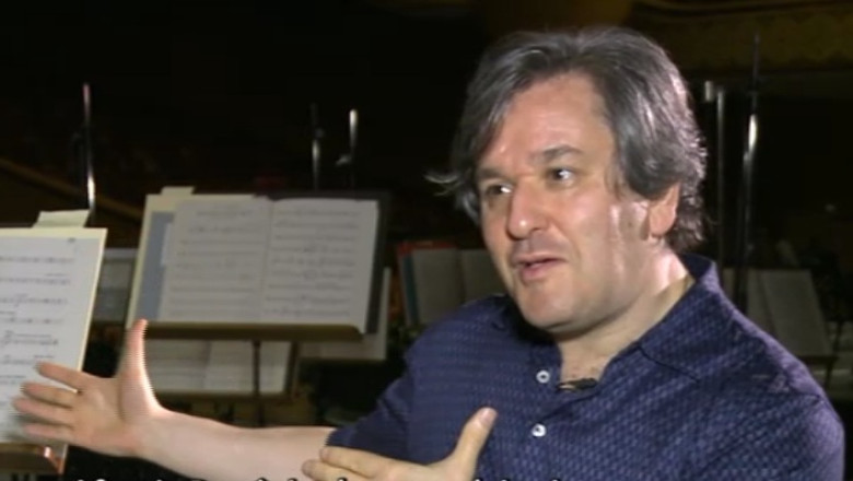 Dirijorul Antonio Pappano, pe scena Salii Palatului Imagine