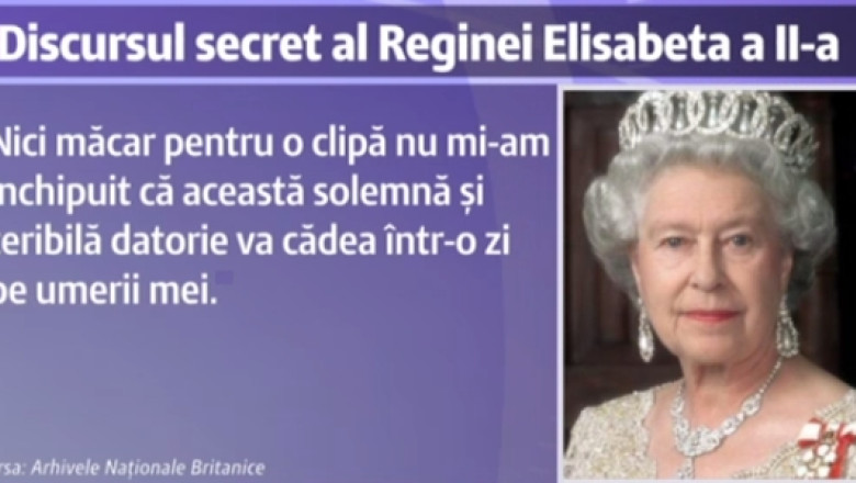 Discurs regal in caz de razboi: Mesajul pregatit pentru regina Elisabeta a II-a a Marii Britanii a fost desecretizat Imagine