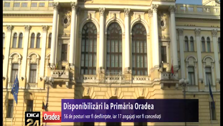 Disponibilizari la Primaria Oradea. 56 de posturi vor fi desfiintate, iar 17 angajati vor fi concediati Imagine