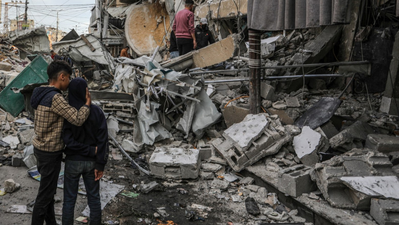 Distrugeri de 30 de miliarde de dolari in Gaza. Razboiul din enclava palestiniana a provocat distrugerea 80% dintre cladiri Imagine