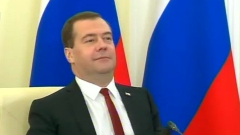 Dmitri Medvedev, intr-o vizita neanuntata in Crimeea. Reactia Kievului Imagine