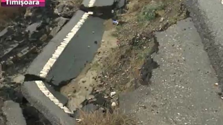 DN68 A Lugoj-Deva, inchis traficului. CNADNR a restrictionat circulatia pentru a face mai multe lucrari la versantii din zona Imagine