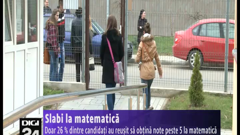 Doar 26 % dintre candidatii la simularea evaluarii nationale au obtinut note peste 5 la matematica Imagine