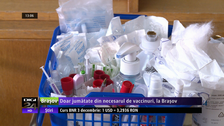 Doar jumatate din necesarul de vaccinuri, la Brasov Imagine