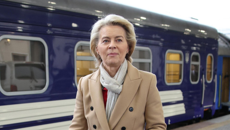 Doi ani de razboi in Ucraina. Sefa Comisiei Europene, Ursula von der Leyen, a ajuns la Kiev Imagine