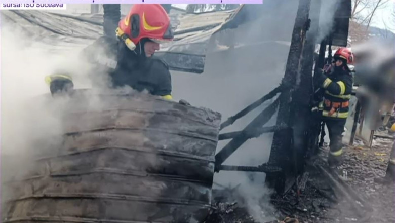 Doi copii cu varste de 1 an si 3 ani au murit dupa ce casa le-a fost mistuita de un incendiu Imagine