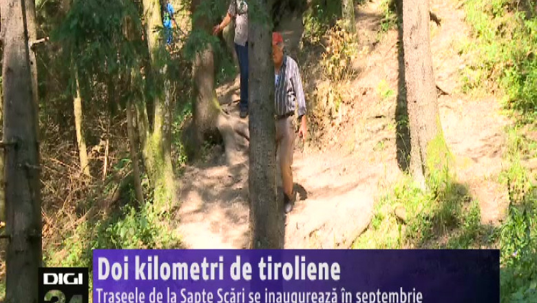 Doi kilometri de tiroliene in canionul Sapte Scari Imagine