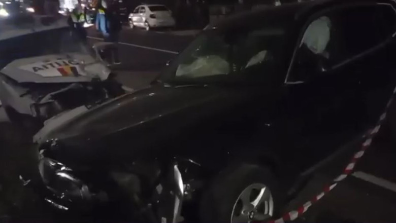 Doi politisti aflati in misiune au fost grav raniti intr-un accident pe DN7 Imagine
