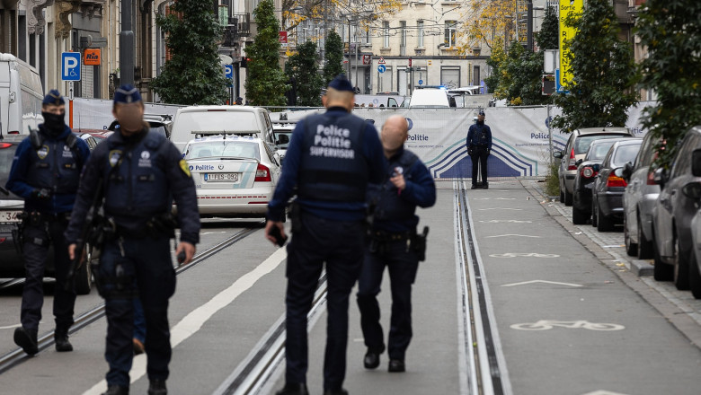 Doi raniti grav dupa un schimb de focuri in Bruxelles Imagine