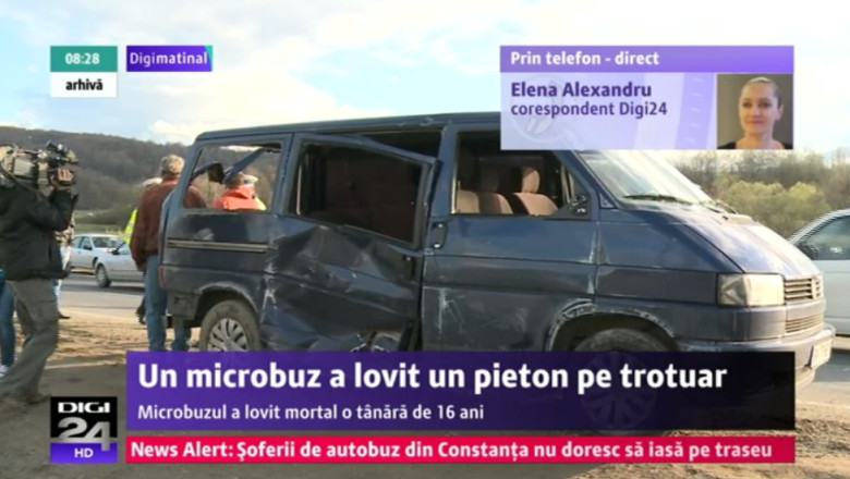 DOLJ. Un microbuz a lovit mortal un pieton pe trotuar Imagine