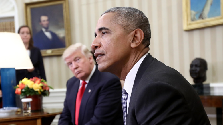 Donald Trump a ascuns portretele lui Barack Obama si George Bush din Casa Alba. Unde au fost mutate tablourile Imagine