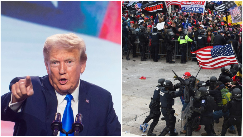Donald Trump promite sa-i scoata din inchisoare pe cei condamnati pentru ca au luat cu asalt Capitoliul in 2021 Imagine