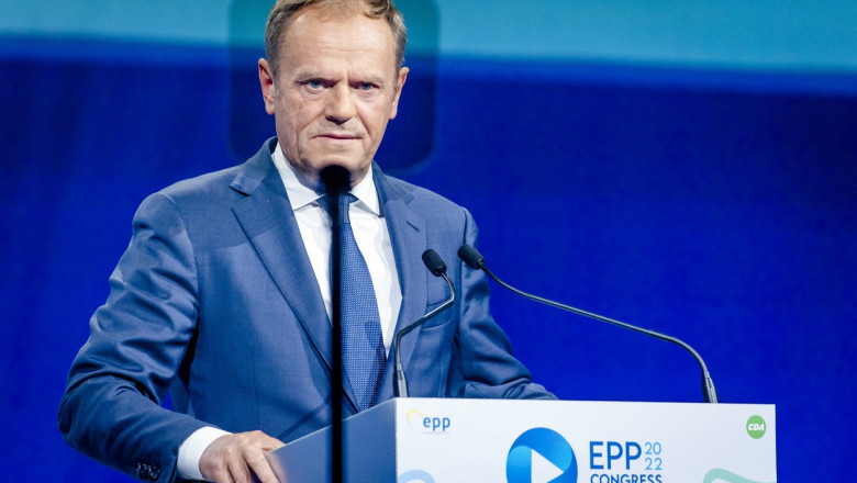 Donald Tusk, apel la solidaritate cu Ucraina in congresul PPE: Este un moment "de a fi sau a nu fi" pentru civilizatia occidentala Imagine