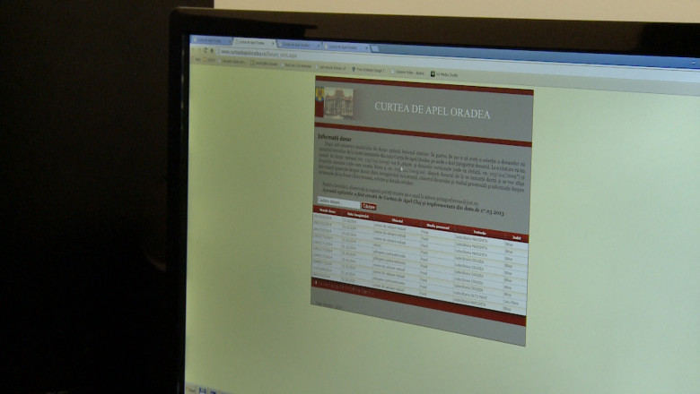 Dosare online. Bihorenii pot afla prin internet hotararile instantelor si acte din dosare Imagine