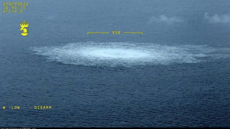 Doua nave misterioase au fost observate in apropiere de locul in care Nord Stream 2 a explodat Imagine