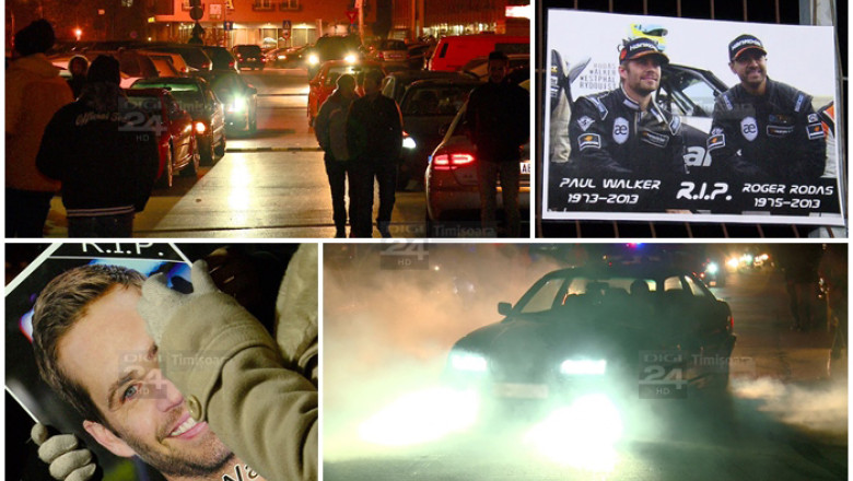 Drifturi, adrenalina si burn out-uri la Timisoara, in memoria lui Paul Walker Imagine