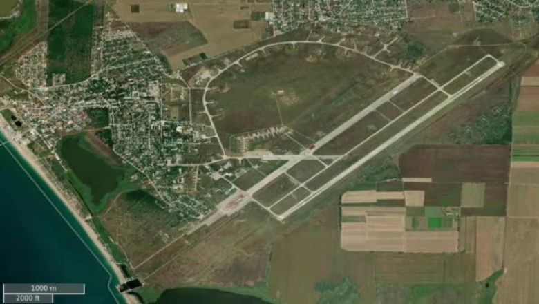 Dronele ucrainene au lovit cinci avioane de vanatoare rusesti pe aerodromul Saki din Crimeea, sustine SBU Imagine