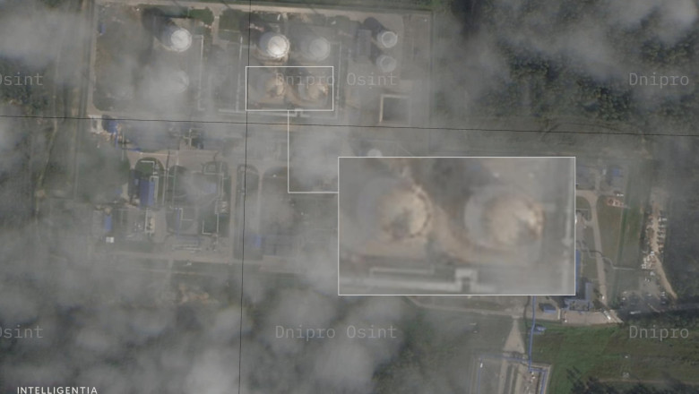 Dronele ucrainene au lovit o statie de carburant importanta, care aprovizioneaza Moscova. „Benzina a devenit un lichid rar” Imagine