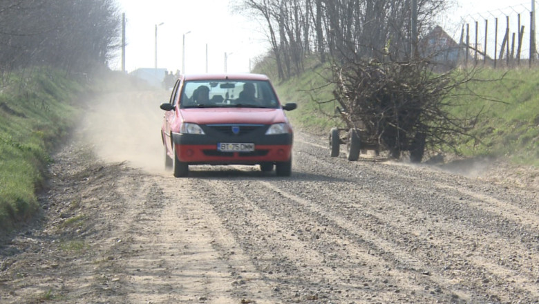 Drum national de pamant in Botosani, soseaua se intinde pe 40 de kilometri Imagine