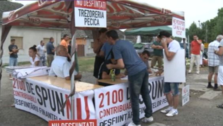 Drum spre Vama Nadlac, blocat de un protest Imagine