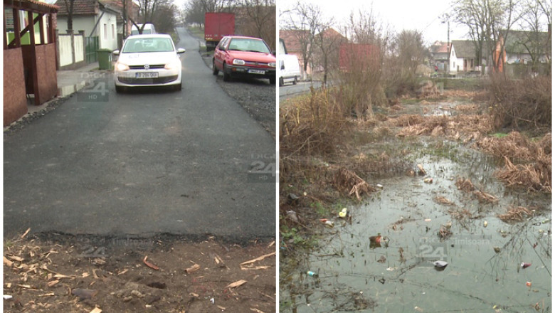 Drumul care se termina intr-un... canal de scurgere. Se intampla in Timis, la Remetea Mare Imagine