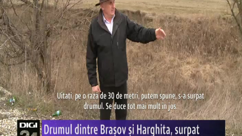 Drumul dintre Brasov si Harghita, surpat Imagine