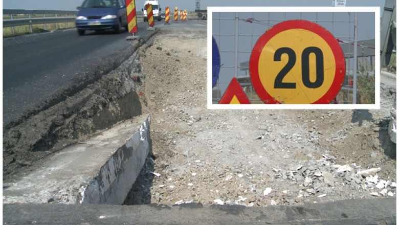 Drumuri ciuruite, zero fonduri pentru reparatii. Cu 20 km/h pe centura Timisoarei Imagine