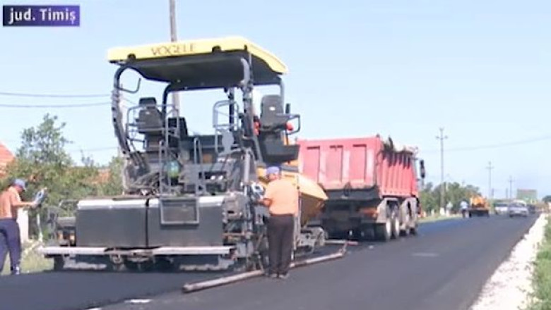 Drumurile judetene de langa autostrada, in Timis - reparate Imagine