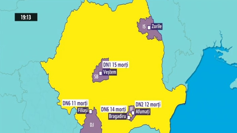 Drumurile mortii din Romania. Harta punctelor negre Imagine
