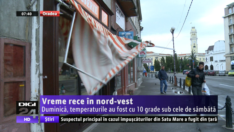 Duminica, in Oradea, temperaturile au fost cu 10 grade sub cele de sambata Imagine