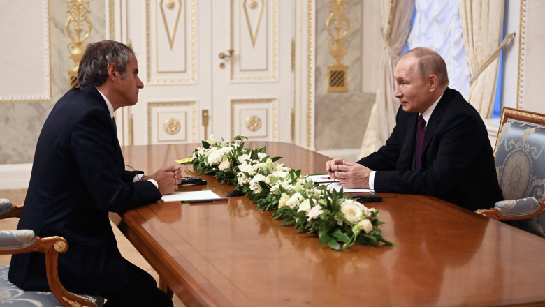 Dupa ce le-a luat ucrainenilor centrala nucleara Zaporojie, Putin ii spune sefului AIEA ca e deschis la dialog Imagine