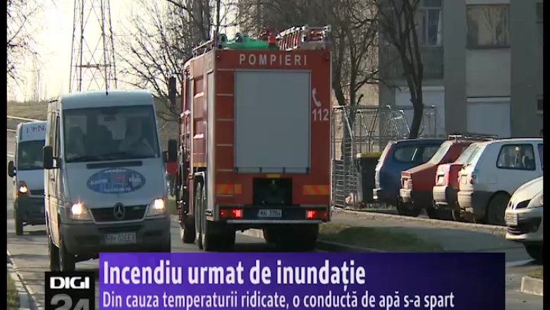 Dupa incendiu, o inundatie i-a afectat pe locatarii unui bloc din Oradea Imagine