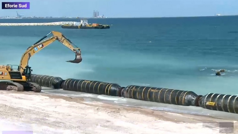 Dupa Mamaia, a venit randul plajei din Eforie sa fie extinsa: va avea 100 de metri latime Imagine