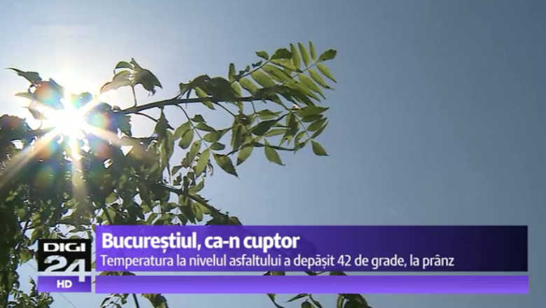 Dupa ploi, canicula. Peste 40 de grade Celsius la nivelul asfaltului in Bucuresti Imagine