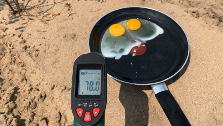 E atat de cald, incat poti praji oua la soare. Experimentul realizat de un lector universitar Imagine